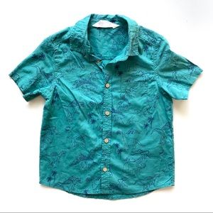 Button up dinosaur shirt!